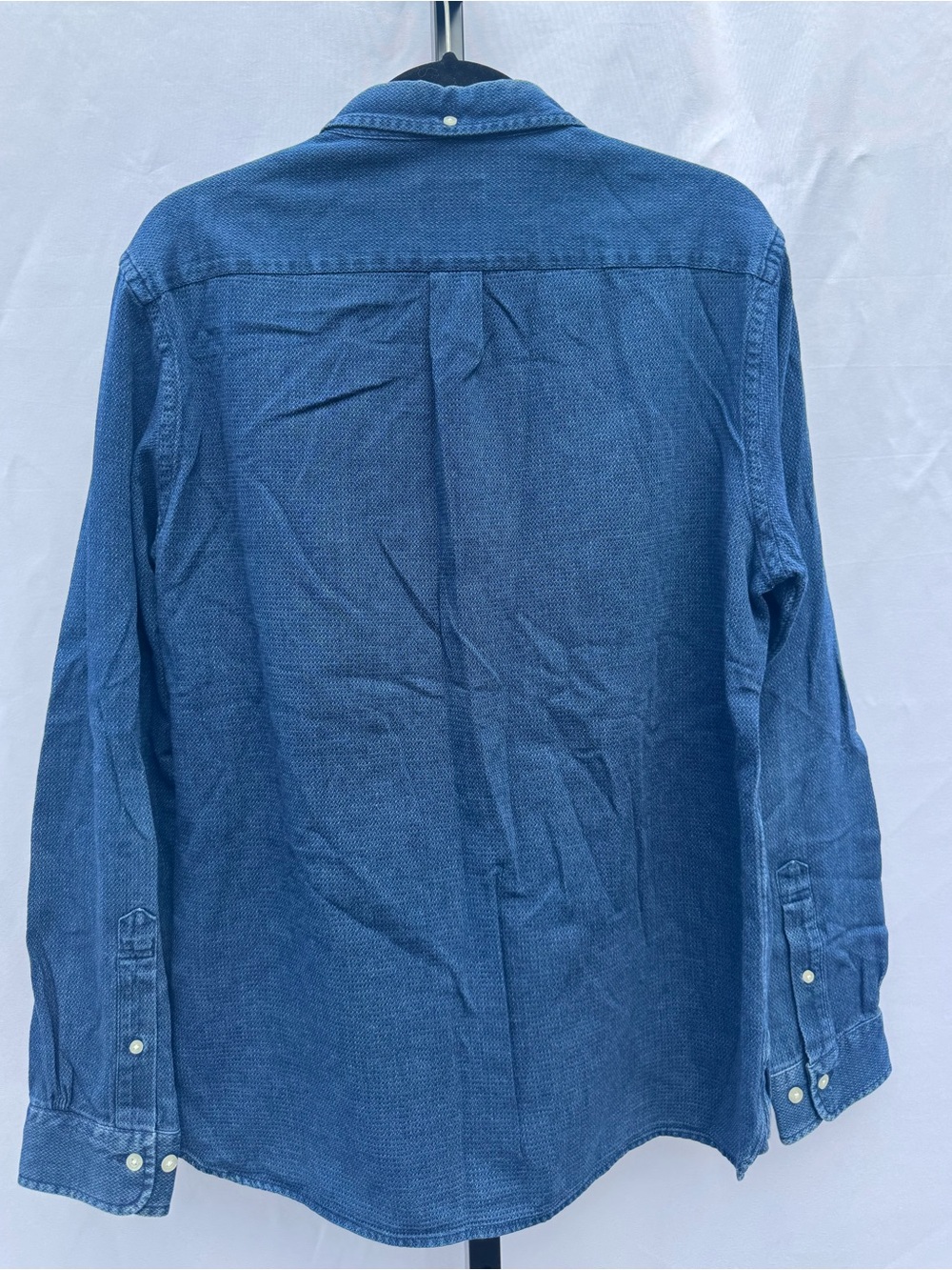 Brooks Brothers Red Fleece Men’s Large Blue Chambray Button-Down Shirt - Picture 2 of 12